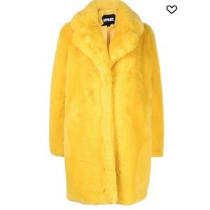 Apparis oversized faux-fur coat